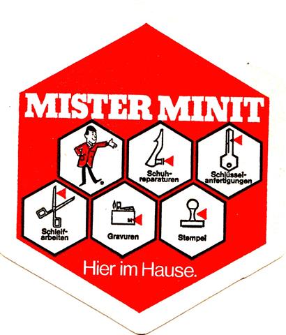 dsseldorf d-nw mister minit 1a (220-hier im hause-schwarzrot) 